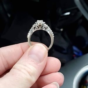 Engagement and wedding ring